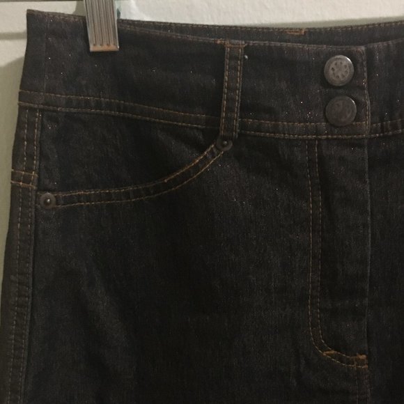 Long Denim Pencil Jean Skirt - Item#4 - Picture 2 of 5